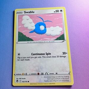swablu - 142/195 (common) — pokemon: silver tempest